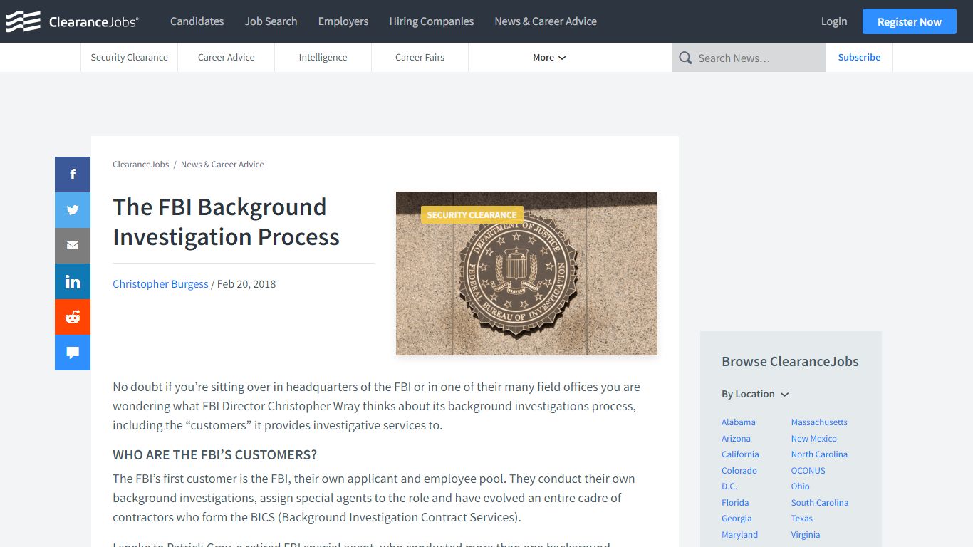The FBI Background Investigation Process - ClearanceJobs
